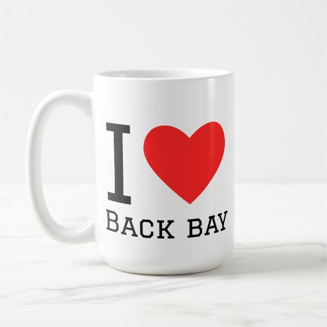 I love back bay coffee mug (Left)