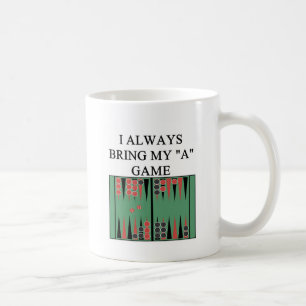 i love backgammon player coffee mug