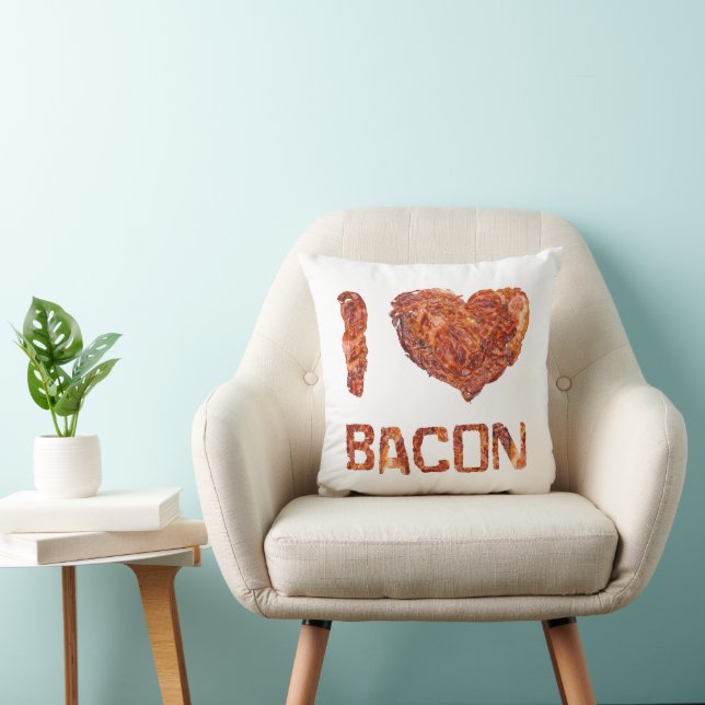 I Love Bacon Cushion (Chair)