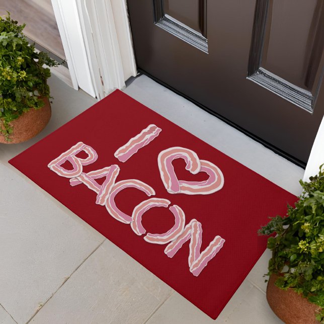 I Love Bacon Doormat (Creator Uploaded)