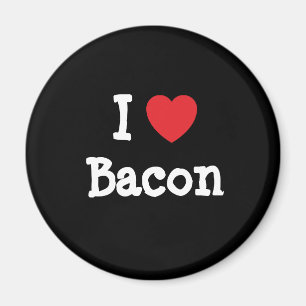I love Bacon heart T-Shirt Magnet