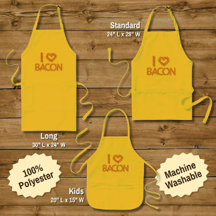 I Love Bacon Long Apron