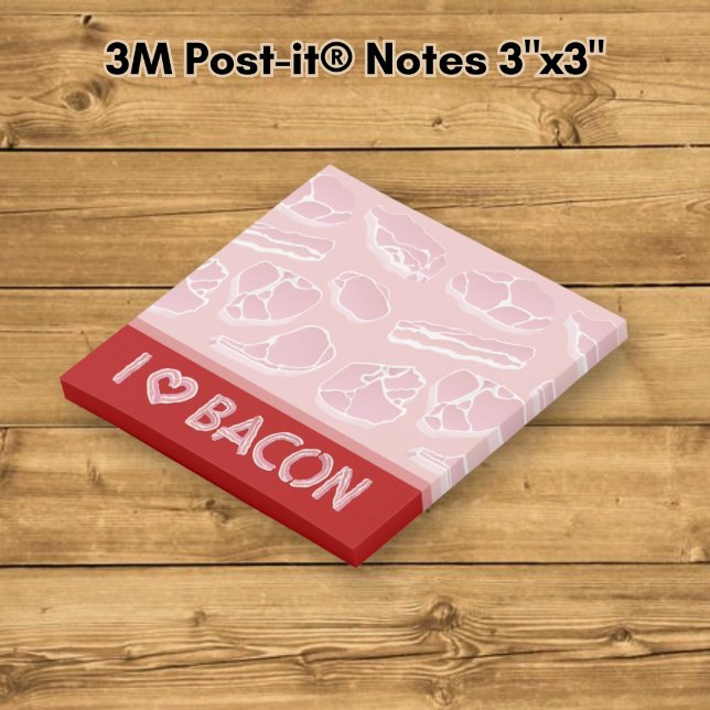 I Love Bacon Post-it Notes (Creator Uploaded)