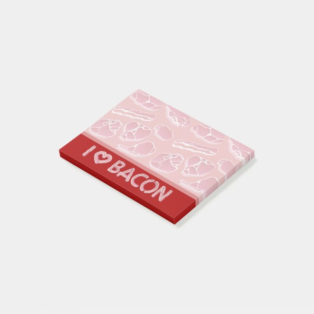 I Love Bacon Post-it Notes (Angled)