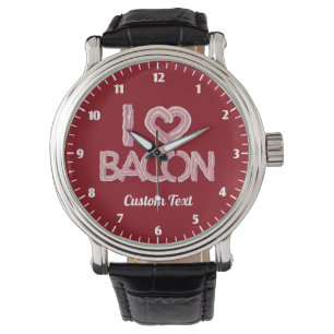 I Love Bacon Wrist Watch