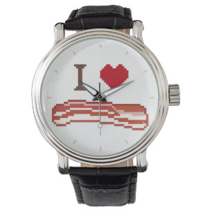 I Love Bacon Wrist Watch