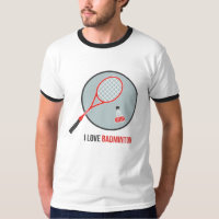 I Love Badminton T-Shirt