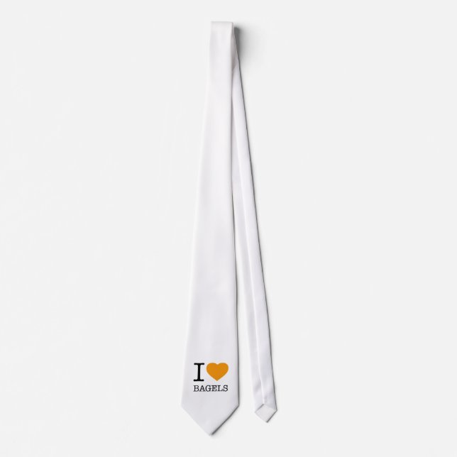 I LOVE BAGELS TIE (Front)
