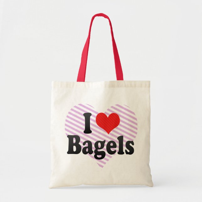 I Love Bagels Tote Bag (Front)