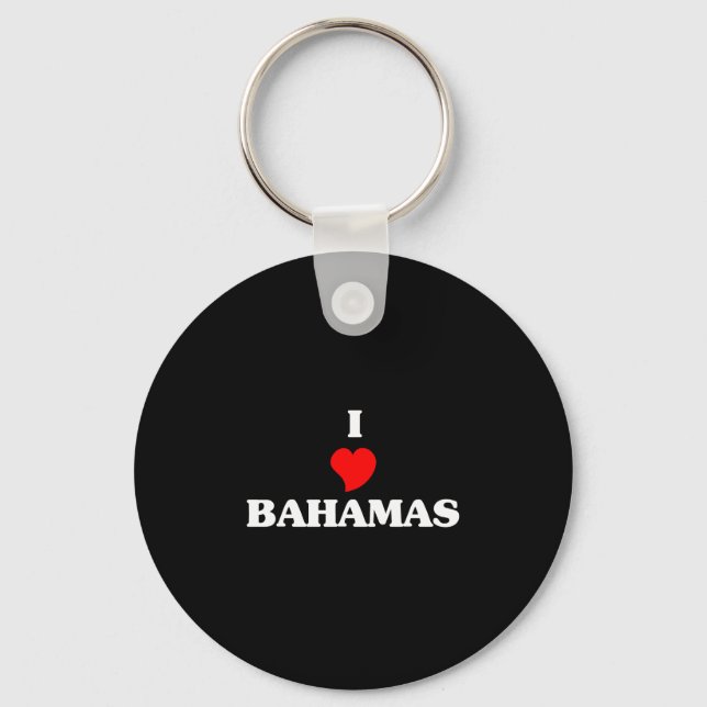I Love Bahamas Key Ring (Front)