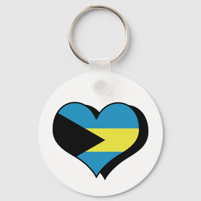 I Love Bahamas Keychain (Front)