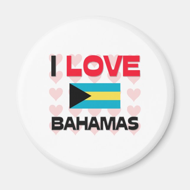 I Love Bahamas Magnet (Front)