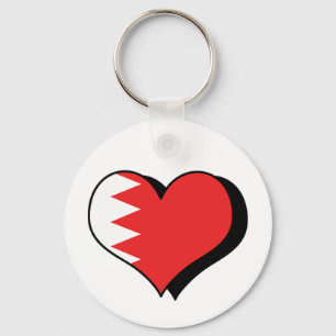 I Love Bahrain Keychain
