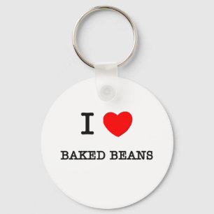 I Love BAKED BEANS ( food ) Key Ring