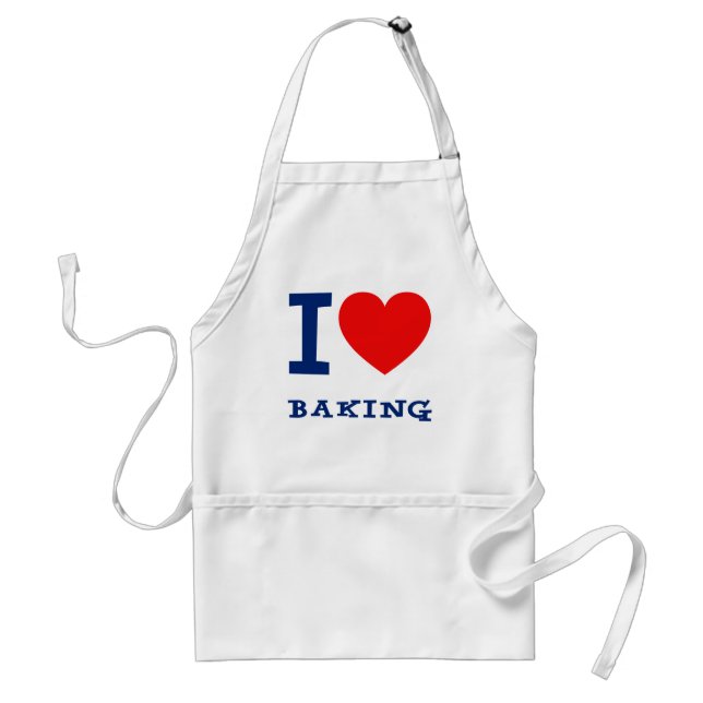 I Love Baking Apron (Front)