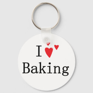 I Love Baking Key Ring