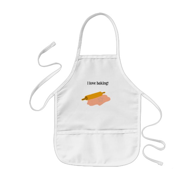 I Love Baking Kids Apron (Front)