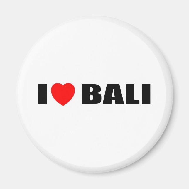 I Love Bali, Indonesia Magnet (Front)