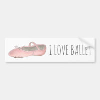 I Love Ballet Ballerina Pink Slipper Dance Teacher