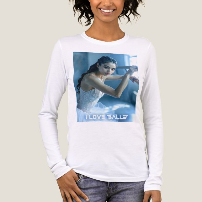 I LOVE BALLET - BALLET & DANCE Tri-Blend SHIRT (Front)