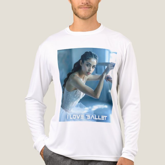 I LOVE BALLET - BALLET & DANCE Tri-Blend SHIRT (Front)