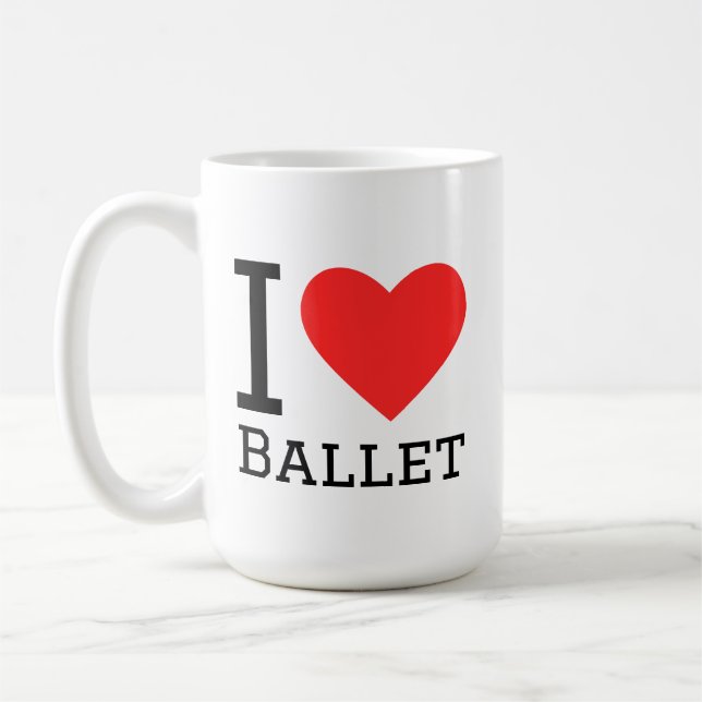 I love ballet coffee mug (Left)