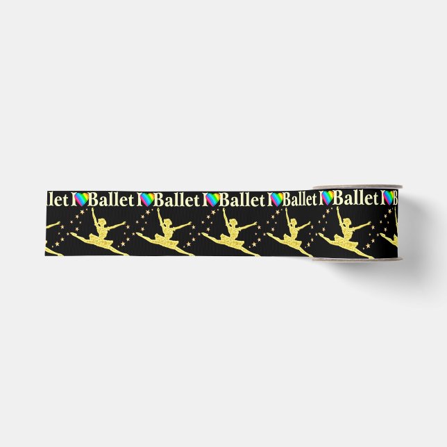 I LOVE BALLET DESIGN GROSGRAIN RIBBON (Front)