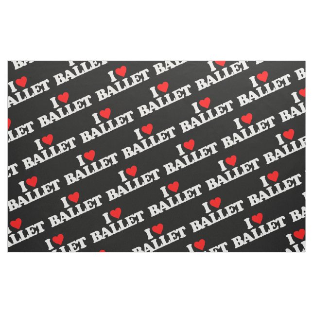 I LOVE BALLET FABRIC (Fat Quarter)