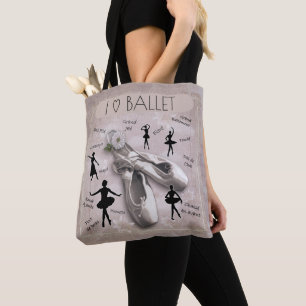 I Love Ballet Tote Bag