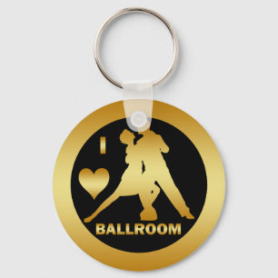 I LOVE BALLROOM KEY RING