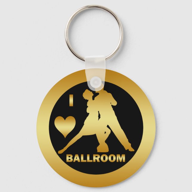 I LOVE BALLROOM KEY RING (Front)
