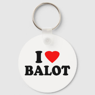 I Love Balot Key Ring