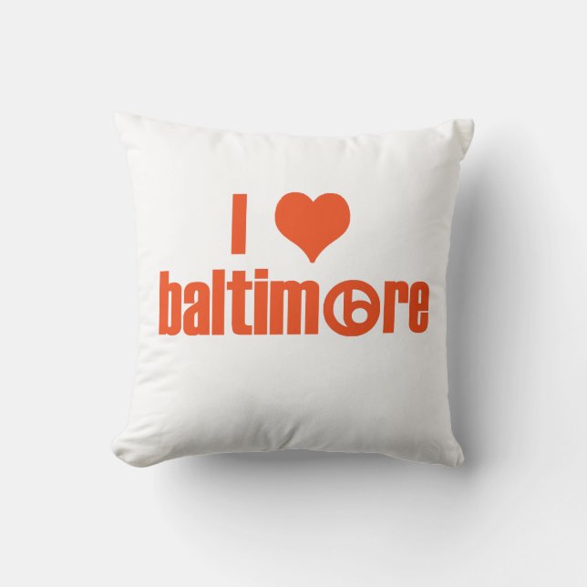 I Love Baltimore Cushion (Front)
