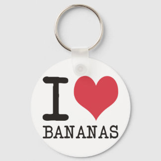 I Love Bananas - Apples - Bread Products & Designs Key Ring