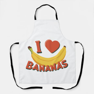I Love Bananas Apron