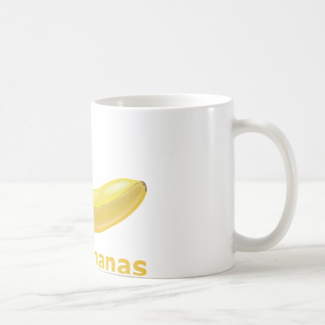 I Love Bananas Coffee Mug (Right)