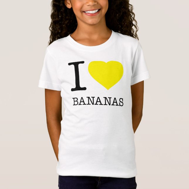 I LOVE BANANAS T-Shirt (Front)