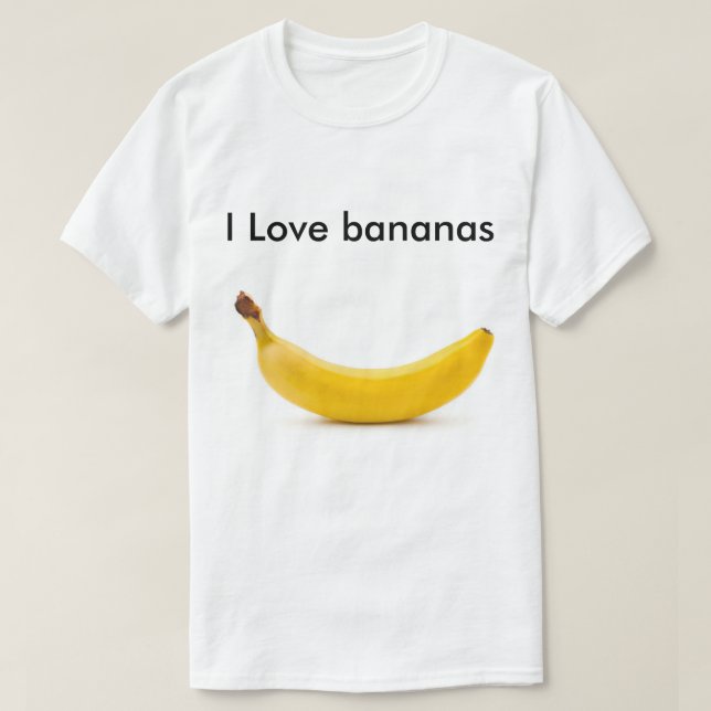 I love Bananas T-Shirt (Design Front)