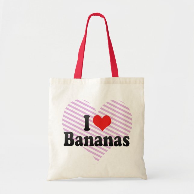 I Love Bananas Tote Bag (Front)