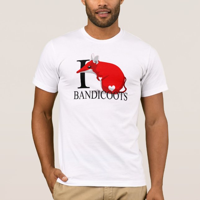 I Love Bandicoots T-shirts (Front)