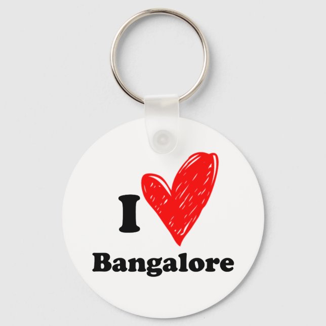 I Love Bangalore Key Ring (Front)
