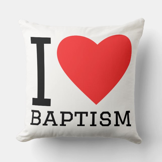 I love baptism  cushion (Front)