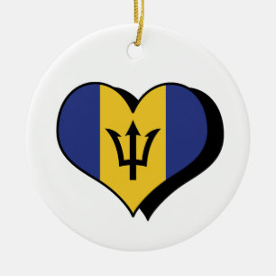 I Love Barbados Ornament