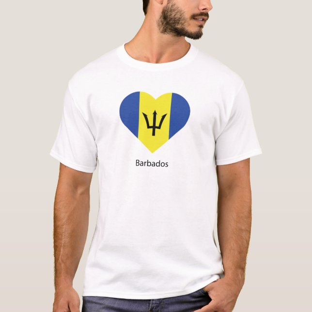 I Love Barbados T-Shirt (Front)