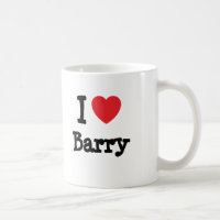 I love Barry heart custom personalised