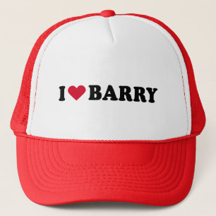 I LOVE BARRY TRUCKER HAT
