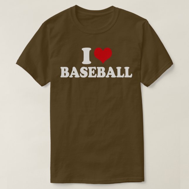 I Love Baseball1 T-Shirt (Design Front)