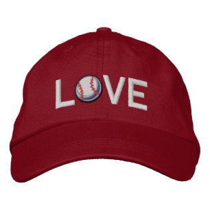 I Love Baseball Embroidered Hat