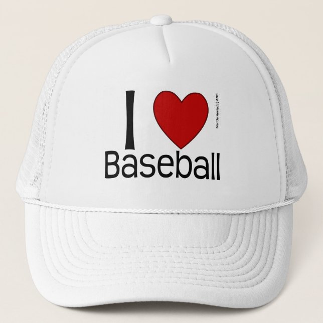 I Love Baseball - Hat (Front)