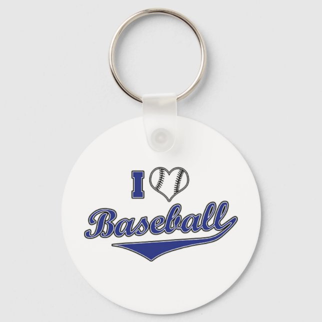 I Love Baseball Keychain (Front)